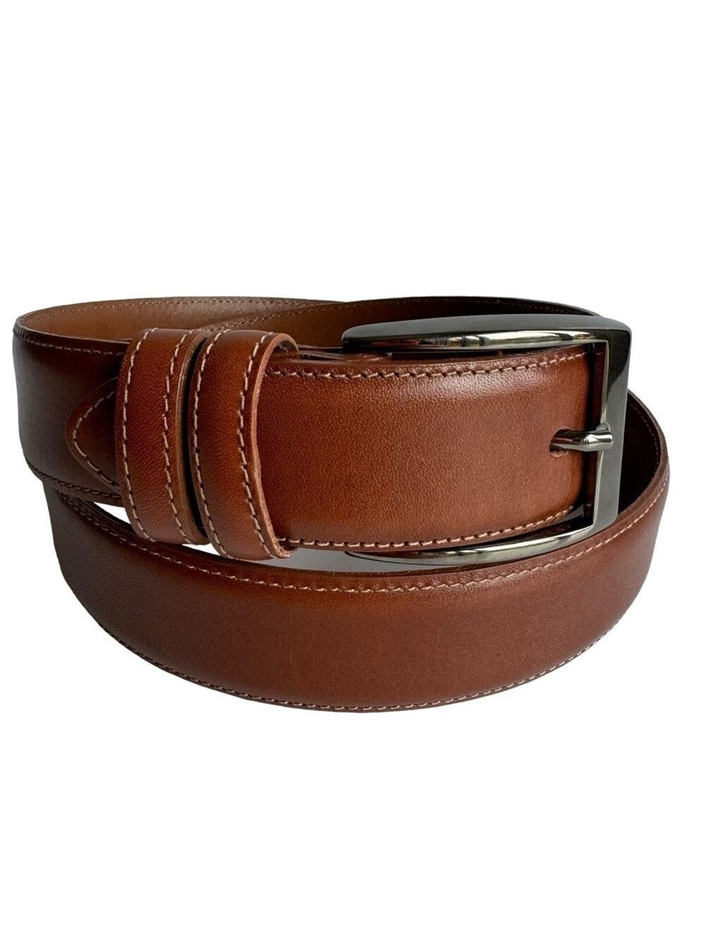 Bench Craft Leather Belt Sz 34 Brown Unisex Casual Classic Staple Capsule EUC